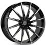 Легковой диск Skill Wheels SV179 10x24 6x139,7 ET30 78,1 чёрный глянцевый + полированные спицы + чёрный лак